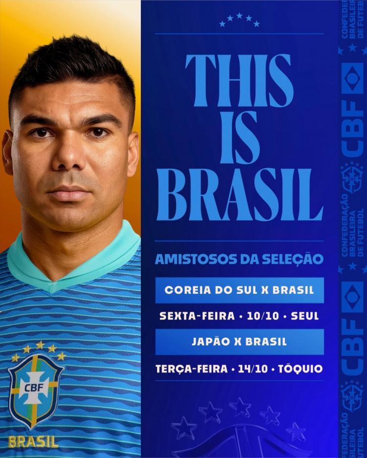 九游体育官网入口-官方：巴西将在10月份的友谊赛中对阵韩国、日本